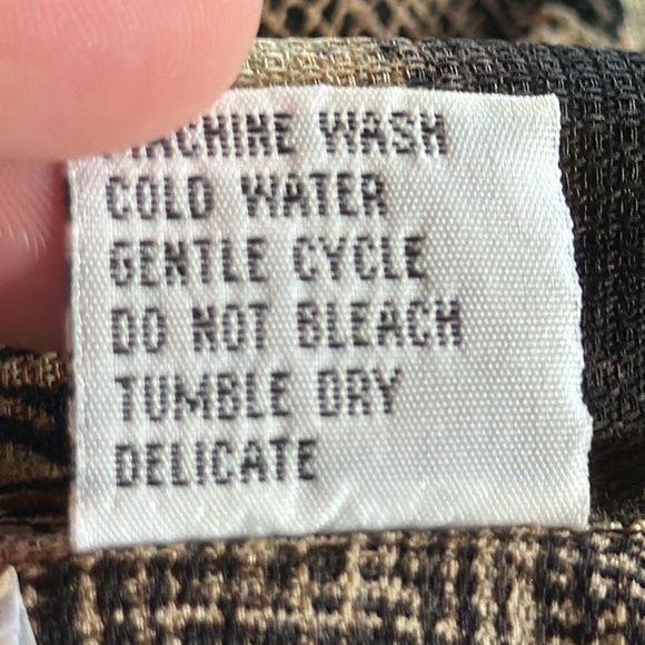 Vintage Alfred Dunner African Safari Print Leopards Zebras Button Up Shirt 14P - Picture 12 of 12